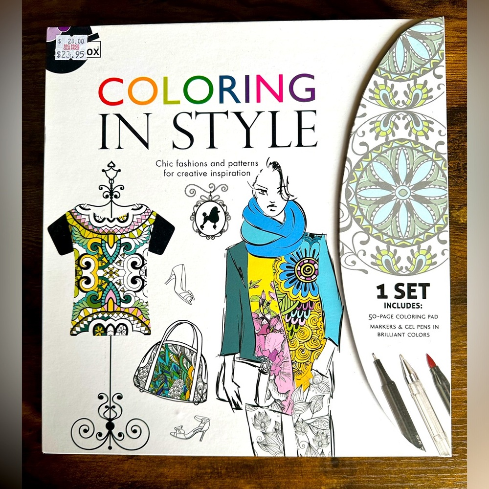 Coloring in style art kit